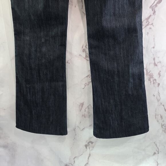7 For All Mankind Jeans Womens 29 X 30 Y2K Dark Mid Rise A Pocket Denim Bootcut - Picture 8 of 12